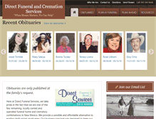 Tablet Screenshot of directfuneralservicesabq.com